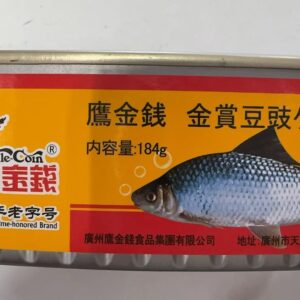 鹰金钱豆豉鱼罐头 184g（下饭菜调味料）