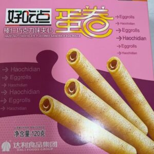 好吃点榛仁巧克力味夹心蛋卷 120g（糕点饼干零食）