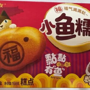 好丽友小鱼糯糯 糯米红豆味168g（糕点饼干零食）